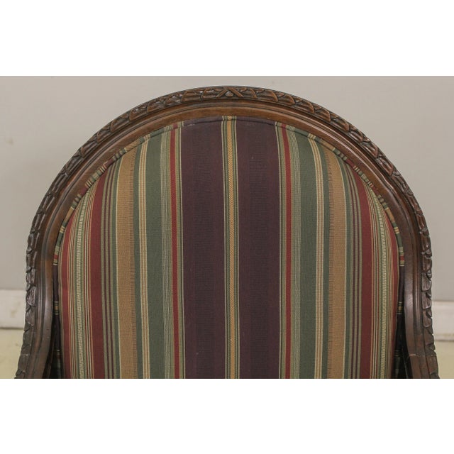 French Louis XV Style Upholstered Armchair For Sale In Philadelphia - Image 6 of 13