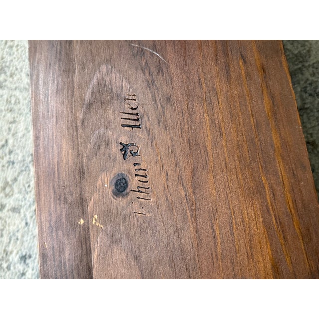 Vintage Ethan Allen Heirloom Wood Gallery Wall Shelf Spindle Rail Plate Rack For Sale In Saint Louis - Image 6 of 11