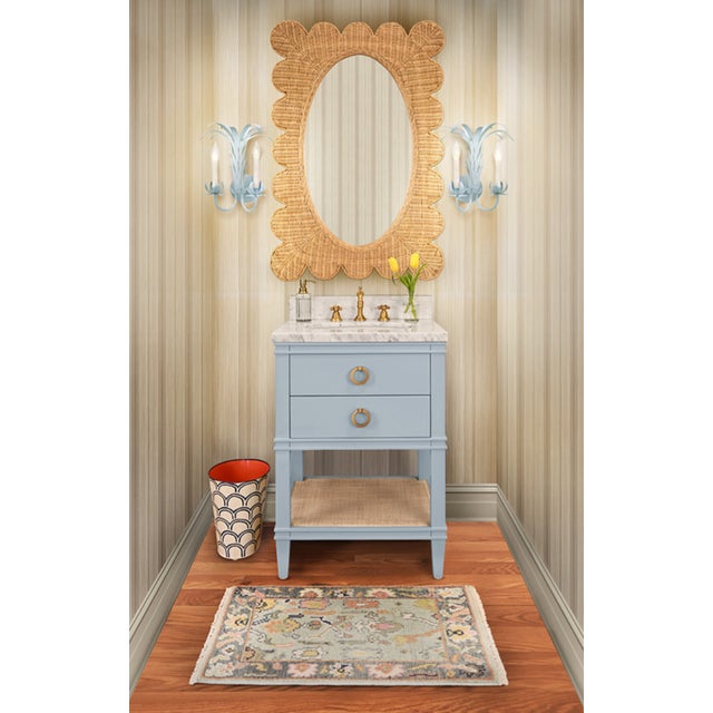 New special order item. Not vintage. Elevate your bathroom with this sophisticated 24" bath vanity, featuring a matte...