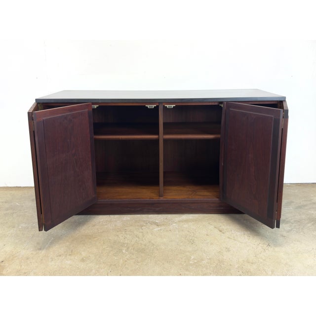 Mid-Century Modern Walnut and Slate Cabinet Designed by Jack Cartwright for Founders Furniture. For Sale In New York - Image 6 of 12