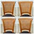 c.1940s Directoire Neoclassical French Regency Fruitwood Cane Back Dining Chairs, Set of 4 For Sale In Washington DC - Image 6 of 17
