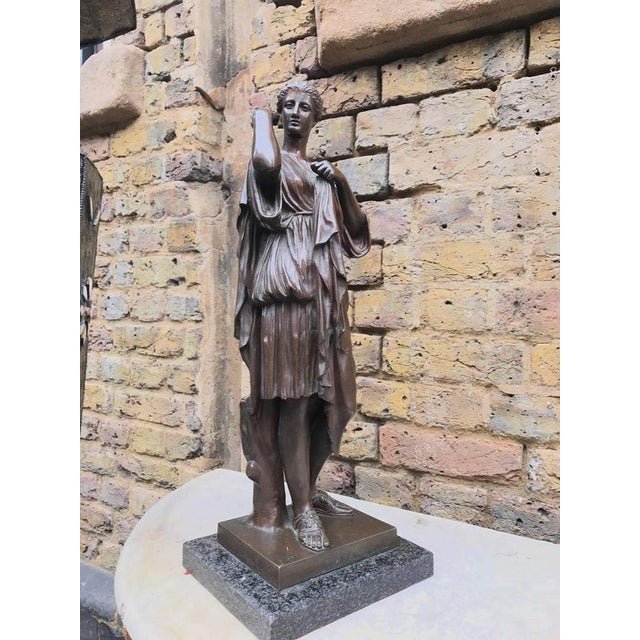 19th Century Bronze of a Roman Goddess For Sale - Image 8 of 9