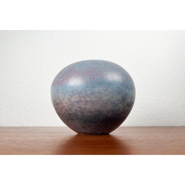 Mid-Century Modern German Minimalist Studio Pottery Vase by Elisabeth Pluquet-Ulrich, 1960s For Sale - Image 14 of 15