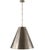 Modern Thomas O'Brien for Visual Comfort Signature Goodman Large Hanging Lamp in Antique Nickel with Antique Nickel Shade For Sale - Image 3 of 4