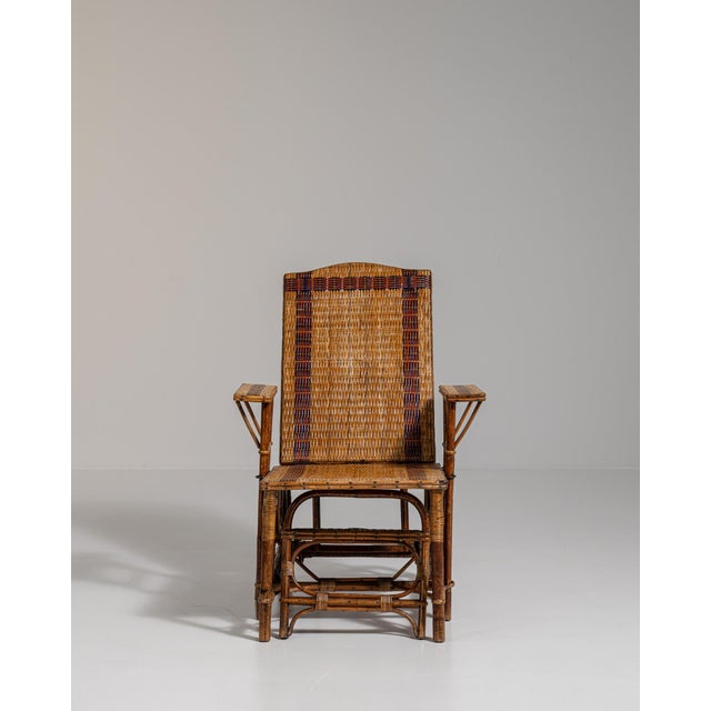 19th Century Tan Bamboo Lounge Chairs For Sale - Image 11 of 18