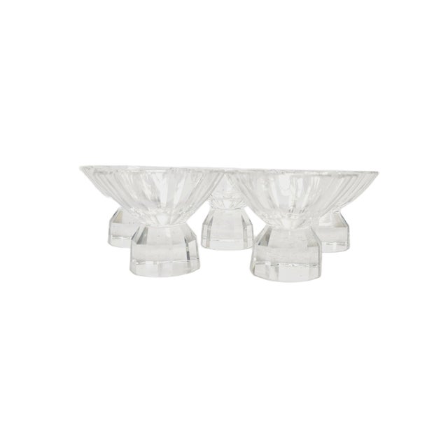 Glass Art Deco Czechoslovakian Glasses, 1950s, Set of 5 For Sale - Image 7 of 15