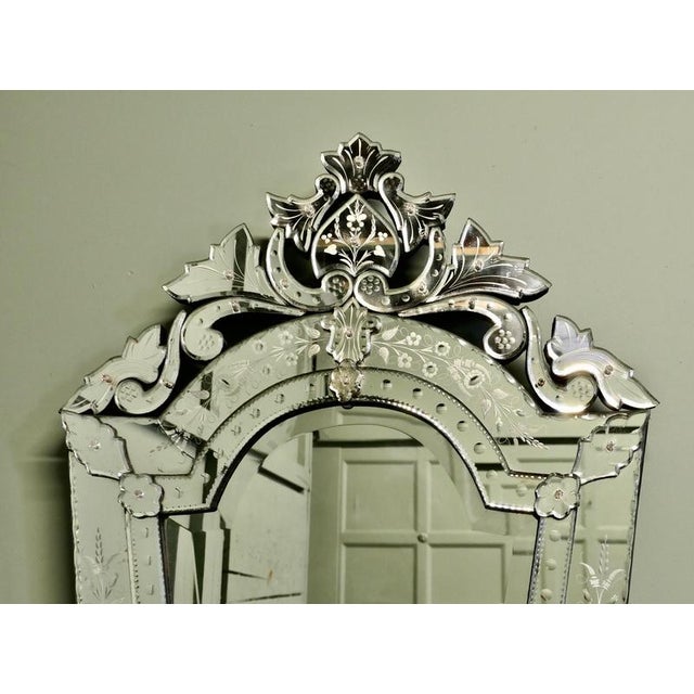 1950s Large Art Deco Venetian Mirror, 1950 For Sale - Image 5 of 7