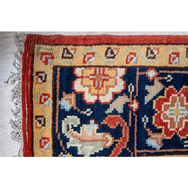 2020s 6x9 Kira Zinnia Coral Geometric Modern Hand Knotted Wool Carpet Rug For Sale - Image 5 of 8