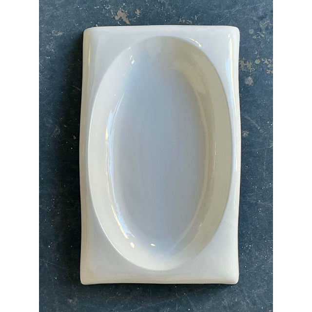 Vintage Boho Italian Glazed Ceramic Tray For Sale - Image 9 of 11