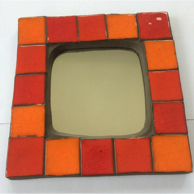 Glass Mirror by Mithé Espelt, 1960s For Sale - Image 7 of 7
