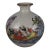 Vintage Chinese Crackle Glaze Famille Rose "Eight Immortals" Vase - 16cm For Sale