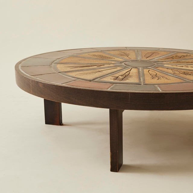 Mid-Century Modern Roger Capron Coffee Table, Ceramic, 1960's France For Sale - Image 3 of 7