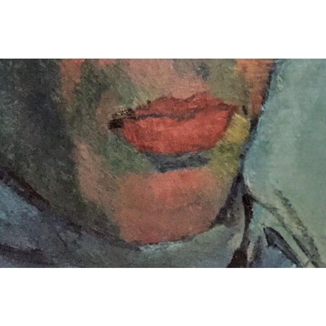 Boris Solotareff, Portrait of Mr. Lautenberg, Oil on Canvas Painting, 1920s For Sale - Image 4 of 7