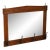 Gustav Stickley Antique Mission Oak Wall Mirror With Coat Hooks #66 For Sale