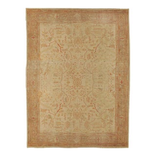 Antique Turkish Oushak Rug, 11ft 6in X 14ft 6in For Sale