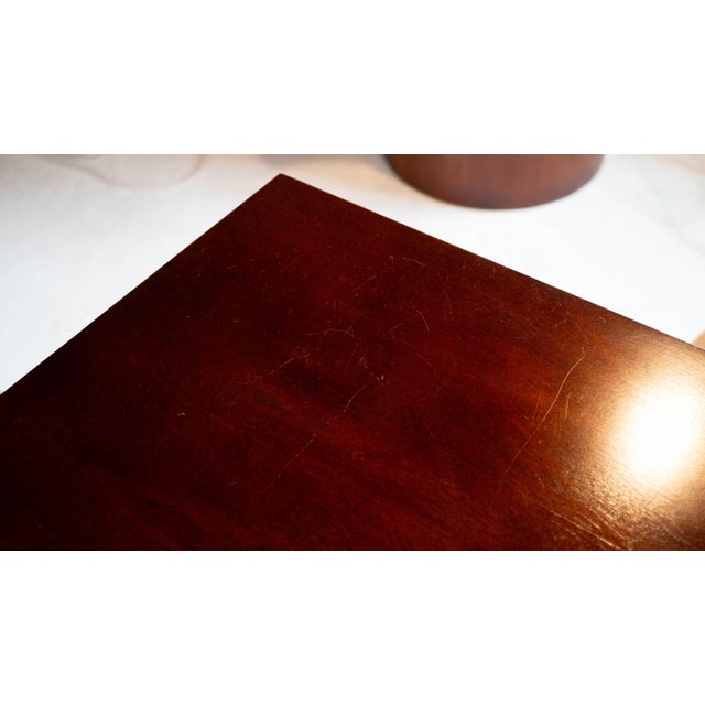 1990s Ralph Lauren Mahagony Twin Drawer Console Table For Sale - Image 17 of 18