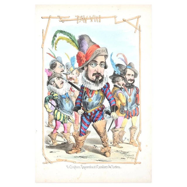 Il Capitan Spaventa - Lithograph by A. Maganaro - 1871 1871 For Sale - Image 3 of 3