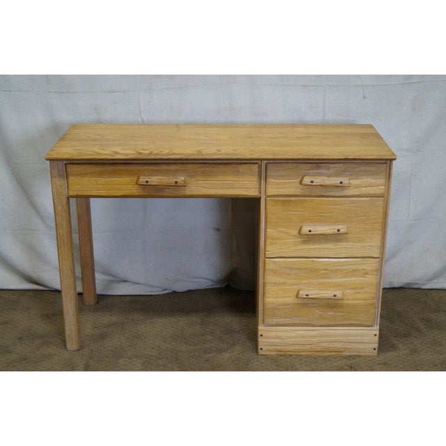 Brandt Ranch Oak Rustic Southwest Style Writing Desk (A) Chairish