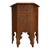 Brown Arts & Crafts Floral & Foliate Press Oak Hexagonal Tabouret Plant Stand C1920 For Sale - Image 8 of 9