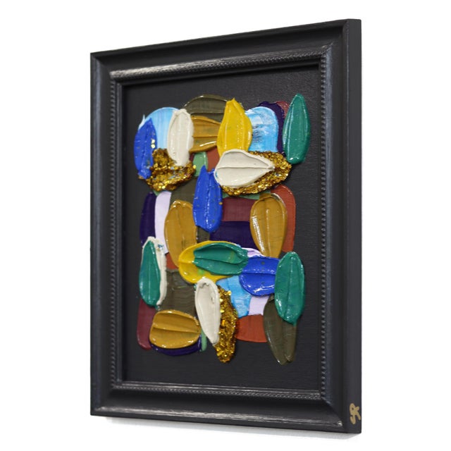 Contemporary Layers on Layers - Original Impasto Color Drenched Textured Abstract Painting by Shiri Phillips For Sale - Image 3 of 9