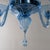 Metal Italian Simplicissimus Murano Eight Arm Chandelier, Ocean Blue Artistic Glass by Multiforme For Sale - Image 7 of 10