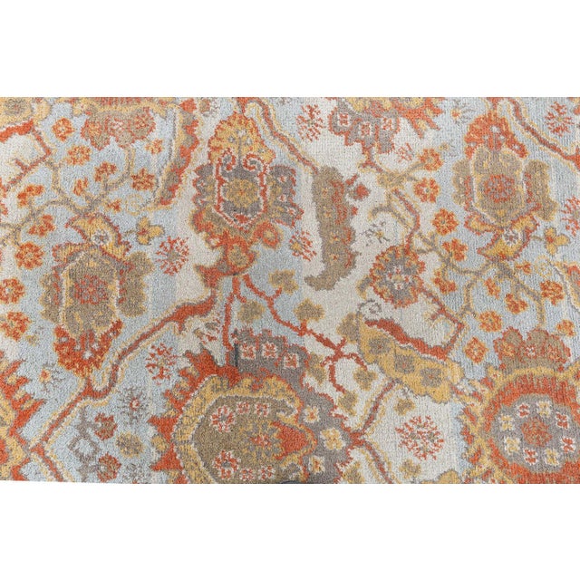 Antique English Wilton Wool Rug (Machine Made) For Sale - Image 4 of 4
