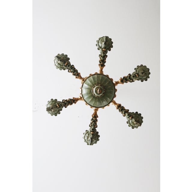 1970s Hand-Carved Florentine Chandelier, 1970 For Sale - Image 5 of 13