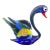 Vintage Murano Style Italian Art Glass Swan Sculpture Figurine For Sale