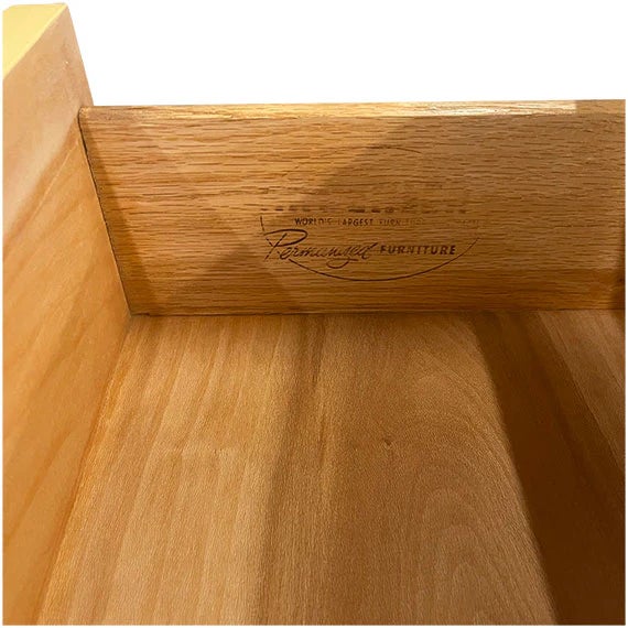 Kroehler 38.5" Finished Cali Paint Satin 5 Drawer Kroehler Vintage Tallboy For Sale - Image 4 of 4