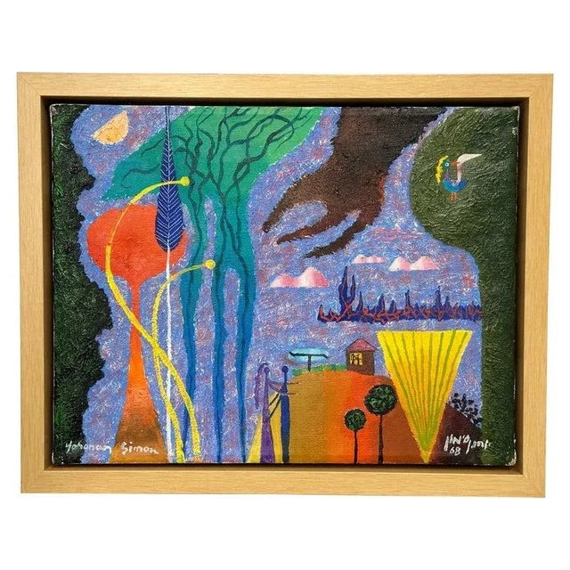 1968 "Mounting Passion" Original Painting by Yohanon Simon For Sale - Image 13 of 13