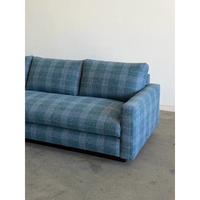 1970s Milo Baughman Tuxedo Style Sofa For Sale - Image 5 of 13