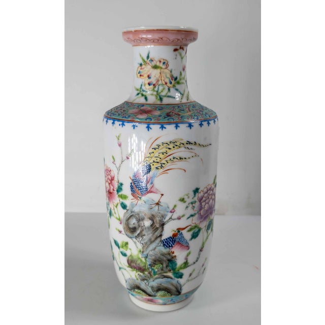 Early 20th Century Chinese Chinoiserie Famille Rose Vase, Late Qing or Republic Period For Sale In New York - Image 6 of 18
