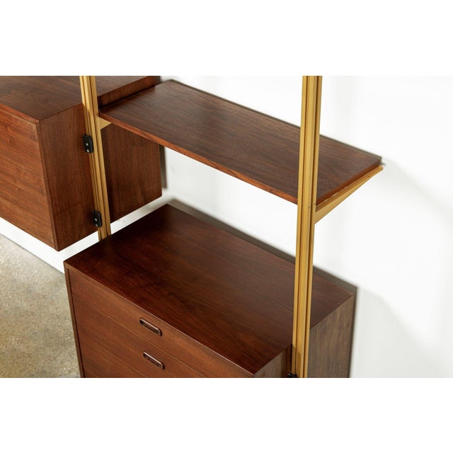 Mid Century Omni Wood Modular Wall Unit Shelving & Bookcase by George Nelson For Sale - Image 11 of 17