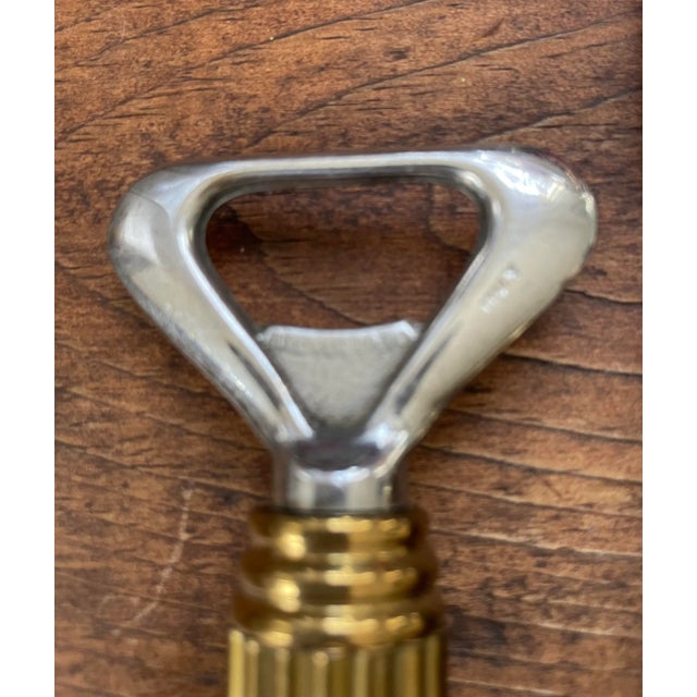 Metal Vintage Maxwell Phillips MCM Brass & Stainless Steel Crown Bar Tool Set- 3 Pieces For Sale - Image 7 of 7