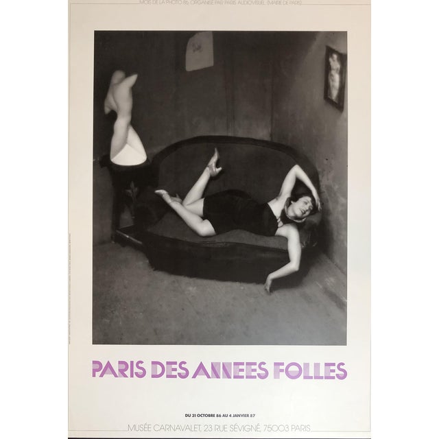 André Kertész Paris des Années Folles Exhibition at Carnavalet Museum Poster, 1986 For Sale