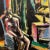Donald Stacy "Sitting in Chair" c.1950s Gouache and oil pastel on paper 24"x18" unframed Came from artist's estate .Donald...
