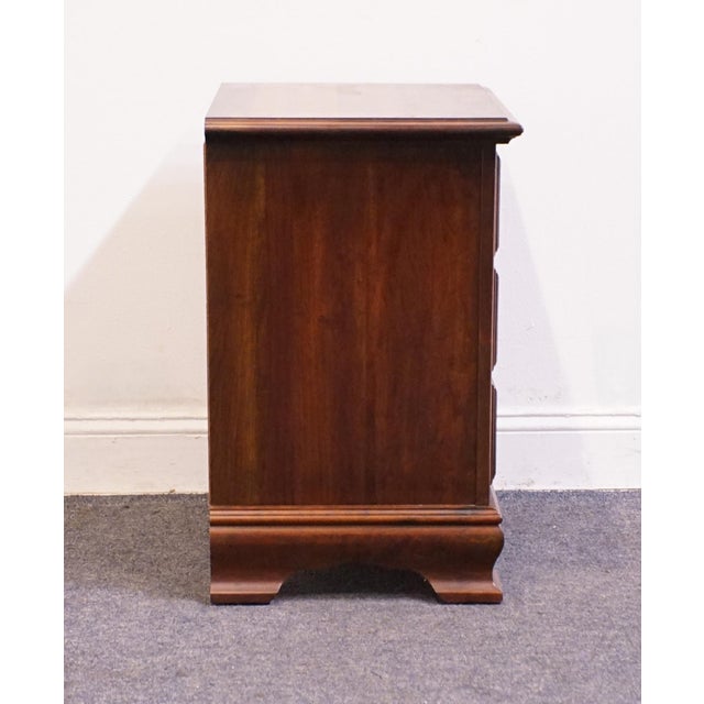 Cresent Furniture Solid Cherry Traditional Style 22" Three Drawer Nightstand For Sale - Image 11 of 12