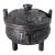 17-19th Century Chinese Cast Iron Censer With Bronze Inlay For Sale