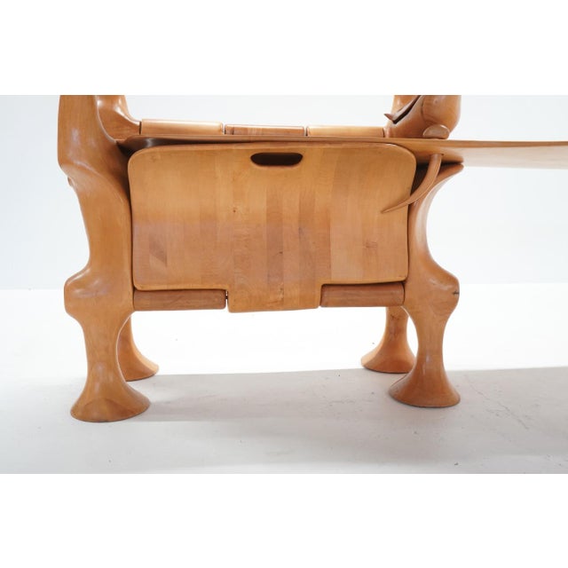 Studio Furniture Wood Bookcase in the style of Wendell Castle, 1970s For Sale - Image 11 of 18