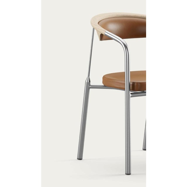 Chairman Chair in Oak with Upholstery in Cognac by Henrik Tengler for One Collection For Sale - Image 6 of 16