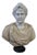 Bicolor White and Beige Bust, 20th Century, Marble For Sale