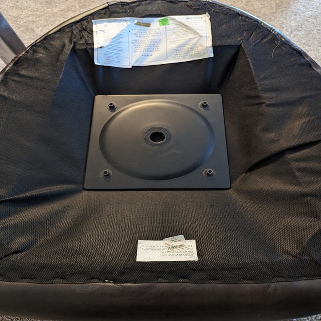 Restoration Hardware Leather Rocket Club Chair Aviator Collection For Sale - Image 9 of 10