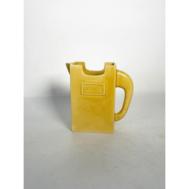 Gold Yellow Ceramic Jug, France, 1970 For Sale - Image 8 of 12