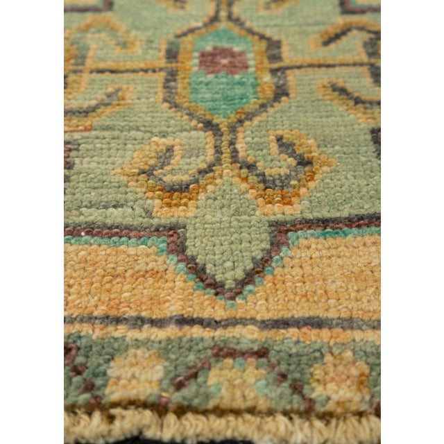 Turkish Mini Rug Oriental Hand Knotted Vintage Rug 1'5" x 3'2" #21153 For Sale - Image 4 of 8