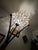 Vintage Brutalist Capiz Shell "Lotus" Floor Lamp With Hand-Wrapped Copper Binding For Sale - Image 9 of 12