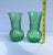 Vintage Indiana Glass Company Bright Green Pair of Vases. Attractive matching vase pair for end tables, place towards...