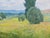 1980s Impressionist Spring Landscape Painting, Antique Art For Sale - Image 5 of 6