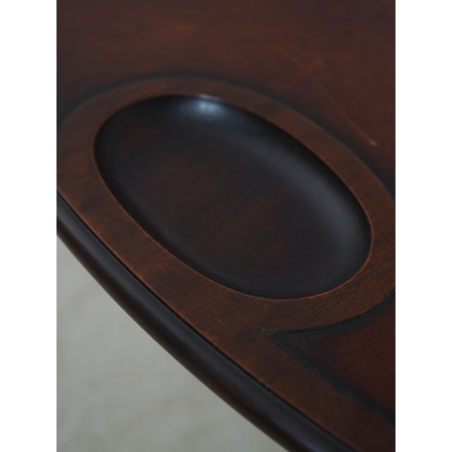 Kittinger Colonial Williamsburg Cw-41 Leather Top Tilt Games Table For Sale - Image 11 of 18