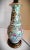 Jade Vintage Chinoiserie Famille Rose Chinese Porcelain Asian Table Lamp, Dark Wooden Base For Sale - Image 8 of 11