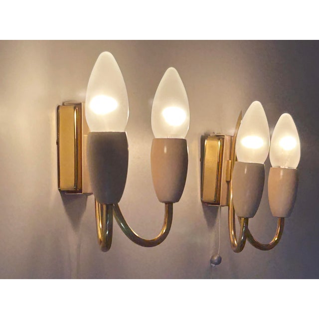Mid-Century Modern German Sputnik Wall Lights from Kaiser-Leuchten, 1950s, Set of 2 For Sale - Image 12 of 18